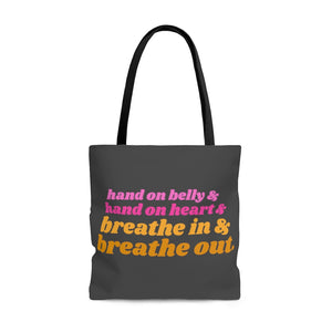 The Breathe Out Tote Bag