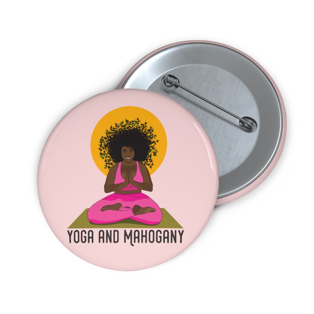 The Yoga & Mahogany Lotus Buttons