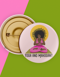 The Yoga & Mahogany Lotus Buttons