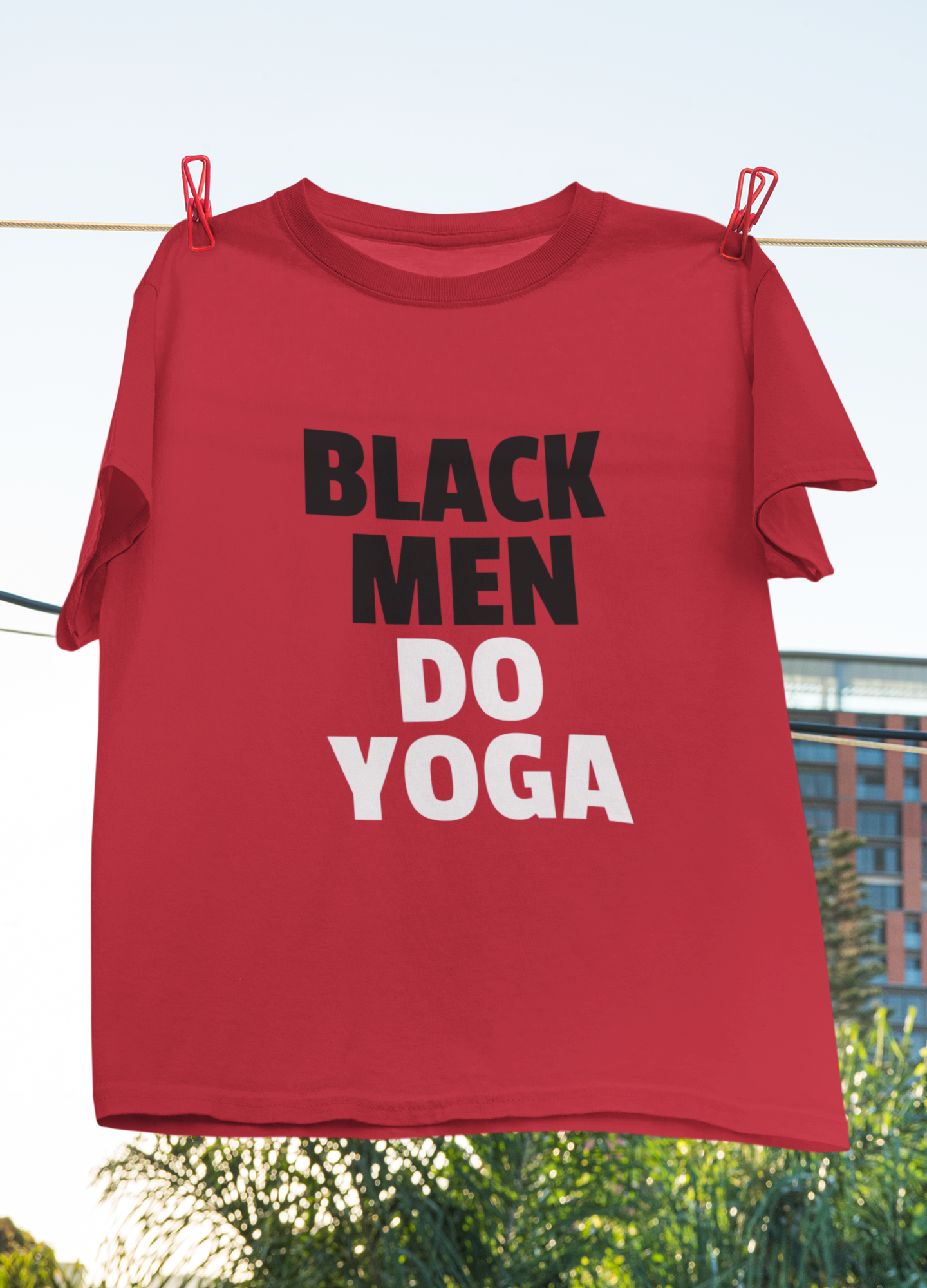 The Black Men Do Yoga Tee