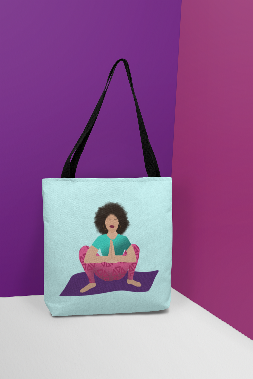 The Garland tote bag. Created by Yoga and Mahogany.