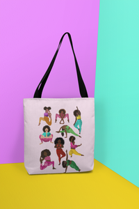 The Squad tote bag. Created by Yoga and Mahogany.