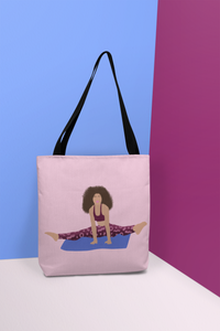 The Elevation Yoga Tote bag. Created by Yoga and Mahogany.